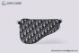Dior Saddle Triple Pouch Beige & Black Dior Oblique Jacquard