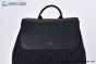 Dior Saddle Backpack Black Oblique Jacquard with Black Grained Calfskin