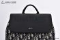 Dior Saddle Backpack with Flap Beige & Black Oblique Jacquard with Black Grained Calfskin