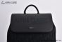 Dior Saddle Backpack with Flap Black Oblique Jacquard with Black Grained Calfskin