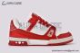 LV x Product Red Trainer Sneaker Monogram-embossed Red & White 1A8PJW