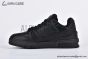 LV Trainer Sneaker Monogram Grained Leather Black 1AHDBP