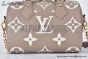 LV Speedy Bandoulière 20 Bag Monogram Empreinte Leather Gray M46575