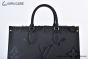 LV OnTheGo MM Bag Monogram Empreinte Leather Black M45595