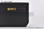 Hermes Kelly Depeches 25 Noir Togo Leather Gold Hardware Fully Handmade
