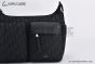 Dior Medium Rider Soft Hobo Bag Black Oblique Jacquard Black Grained Calfskin