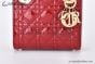 Dior Mini Lady Dior Bag Cherry Red Cannage Lambskin