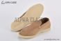 Loro Piana Summer Walk Loafer Suede Light Wood Smoke