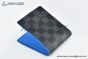 LV Slender Wallet Black/Blue Damier Graphite Canvas N64033