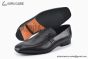Hermes Giovanni Black Lambskin Leather Loafer