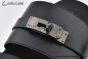Hermes Jackson Black Calf Leather Sandal