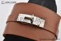 Hermes Jackson Brown Heritage Calf Leather Sandal