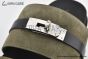 Hermes Jackson Dark Green Suede Goatskin Sandal