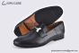 Hermes Paris Black Goat Leather Loafer