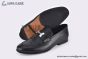 Hermes Paris Black Goat Leather Loafer with Tassel