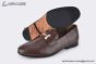Hermes Paris Dark Brown Goat Leather Loafer