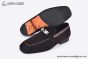 Hermes Karl Dark Brown Suede Leather Loafer