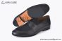 Hermes Ancora Black Smooth / Suede Leather Loafer