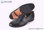 Hermes Ancora Black Smooth / Croco Patern Leather Loafer