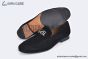 Hermes Tenor Black Suede Leather Loafer