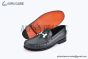 Hermes Karlo Dark Green Smooth Leather Loafer