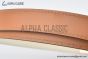 HERMES Lady Kelly 18 YG Buckle & White Epsom Leather Belt