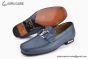 LV Modern Classic Major Loafer Gray Blue Grained Leather