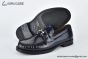 Ferragamo Gancini Blue Patent Leather Loafer