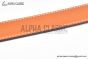HERMES Jokey Belt Buckle & Noir / Orange Reversible Epsom Leather Belt