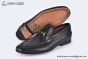 Gucci Black Grained Leather Loafer with Horsebit