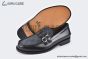 Gucci Monogram Canvas / Black Leather Buckle Loafer