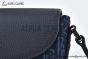Dior Small Saddle Messenger Bag with Flap Blue Oblique Jacquard with Blue Grained Calfskin