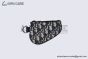 Dior Saddle Triple Pouch Beige & Black Dior Oblique Jacquard