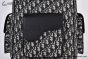 Dior Saddle Backpack with Sidepocket Beige & Black Oblique Jacquard with Black Grained Calfskin