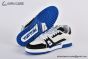 LV Trainer Sneaker Grained Leather Panda Blue 1ADF3A