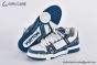 LV Trainer Sneaker Monogram Denim & Embossed Leather Blue 1A9JGT