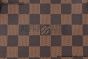 LV Neverfull MM Damier Ebene Canvas Cerise Red & Brown N40599