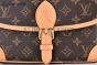 LV Diane Satchel Bag Monogram Canvas Brown M45985