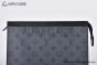LV Pochette Voyage MM Monogram Eclipse & Reverse Canvas Gray M69535
