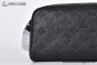 LV Dopp Kit Monogram Shadow Leather Black M12645