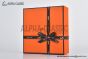 HERMES Lady Kelly 18 YG Buckle & Orange Epsom Leather Belt