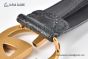 Gucci GG Marmont Embossed Leather Belt Black Leather With Rose Gold Double G Buckle