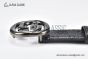 Gucci GG Marmont Embossed Leather Belt Black Leather With Gray Steel Interlocking G Buckle