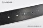 Gucci Wide Leather Belt with Gray Steel Double G Buckle