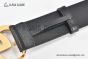 Gucci Wide Leather Belt with Rose Gold Double G Buckle