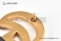 Gucci Wide Leather Belt with Rose Gold Double G Buckle