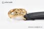 Gucci GG Marmont Reversible Belt Black Calf Leather With Rose Gold Double G Buckle