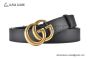 Gucci GG Marmont Reversible Belt Calf Leather With Rose Gold Double G Buckle