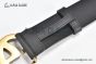 Gucci GG Marmont Reversible Belt Smooth Black Leather With Rose Gold Double G Buckle