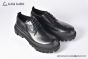 Dolce & Gabbana Hi-trekking Brushed Black Calfskin Derby Shoes